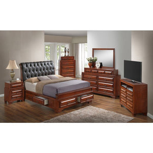 English Elm Elegant Oak King Storage Bed – Modern Design With Ample Storage & Easy Assembly For Clutter-Free Homes B078S00494