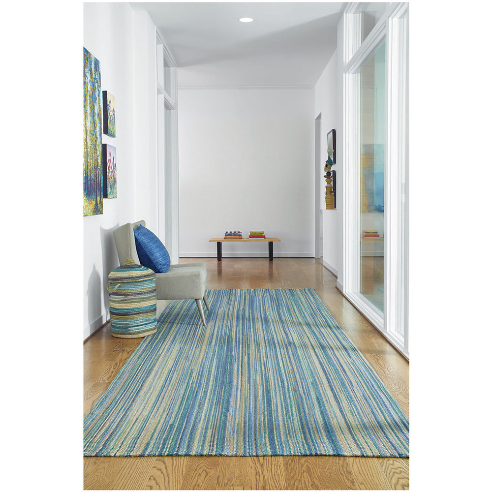 Capel Rugs Hampton Coastal Charm Area Rug - Embrace Rustic Elegance With Crisp Basket Weave Texture For Your Home Seaglass Blue 34% Wool,33% Nylon,33% Polyester 0404rs00240036425