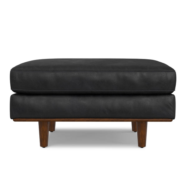 English Elm Morrison Ottoman - Handcrafted Mid-Century Modern Footrest & Extra Seating With Eco-Friendly Design B136P364272