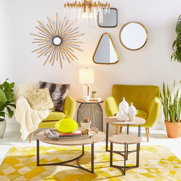 Moonbeam Vase Yellow 04059 Cyan Design