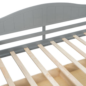 English Elm Twin Canopy Daybed with Pull Out Trundle Pinewood Frame for Kids or Guest Rooms N708P373435E