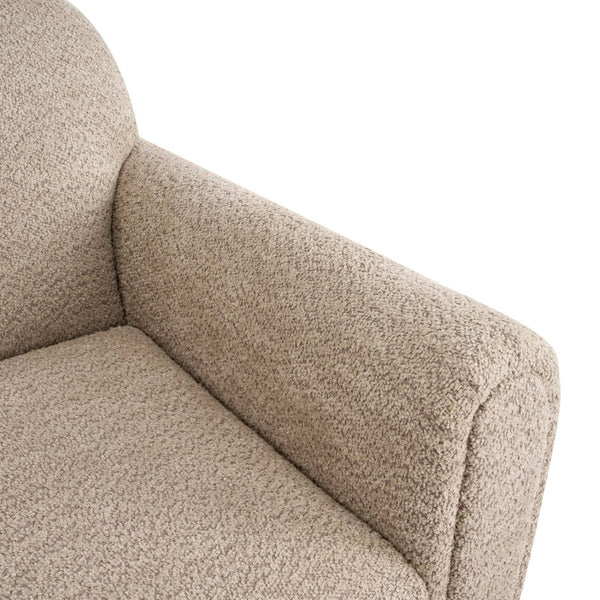 English Elm Rapallo Upholstered Accent Chair Plush Seat Modern Frame for Living Room or Entryway Light Brown N776P381488L