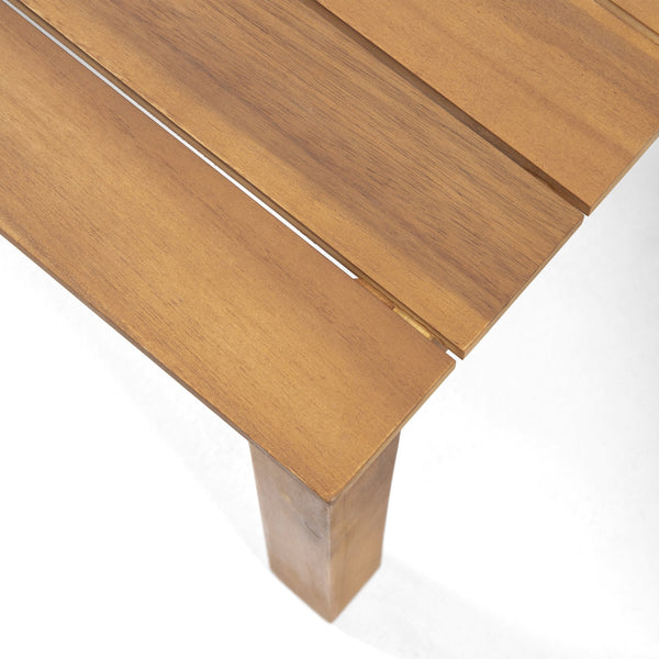 English Elm Christopher Knight Home® - Acacia Outdoor Loveseat and Coffee Table Set with Cushions, Mid-Century Acacia Wood Patio Seating Beige+Brown 68024.00CRM