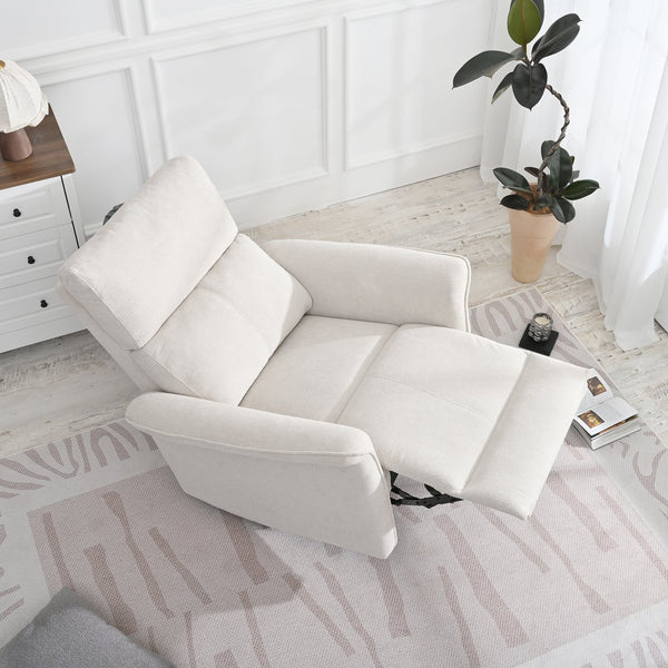 English Elm Manual Rocker Recliner Chair - Plush Gray Velvet Glider For Small Spaces, Home Theater & Nurseries W1028S00047