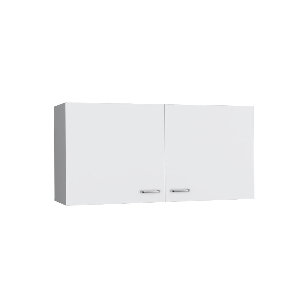 English Elm Wall Cabinet Fairwood White — Compact Engineered Wood Kitchen Storage with Two Shelves, Easy-Clean Finish B092P250511