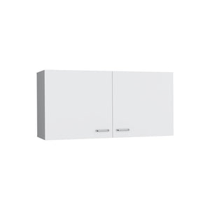 English Elm Wall Cabinet Fairwood White — Compact Engineered Wood Kitchen Storage with Two Shelves, Easy-Clean Finish B092P250511