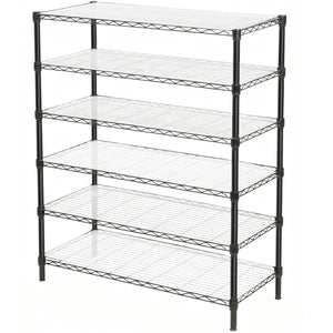 English Elm 3 Tier Heavy Duty Steel Wire Shelving Unit Expandable Industrial Storage Rack Set of 2 W2932P373618