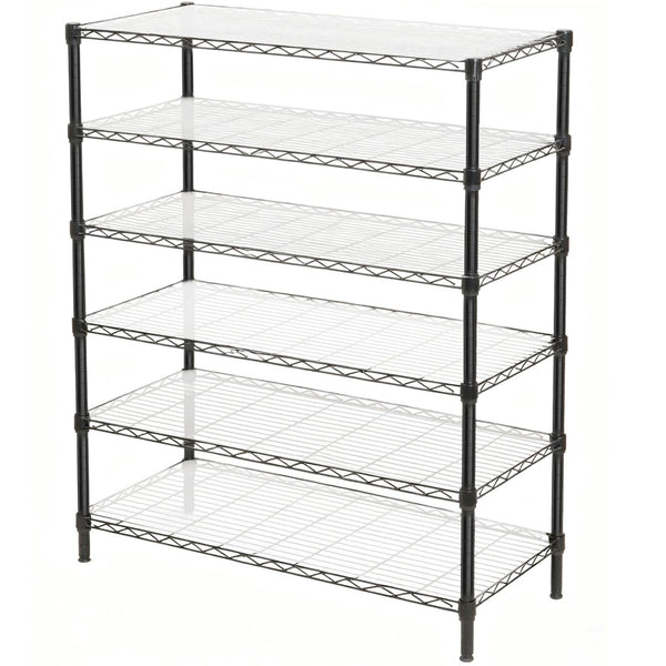 English Elm 3 Tier Heavy Duty Steel Wire Shelving Unit Expandable Industrial Storage Rack Set of 2 W2932P373618