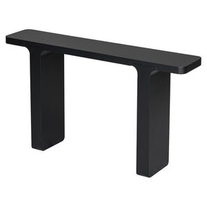 English Elm U_style Farmhouse Console Table Acacia Veneer Top Solid Wood Legs Entryway Foyer N711P207657B
