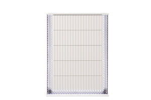 English Elm Fabio Contemporary Queen 5Pc Bedroom Set With Led Lighting, Diamond Accents & White Wood Finish P1 B009S01809-GIGA