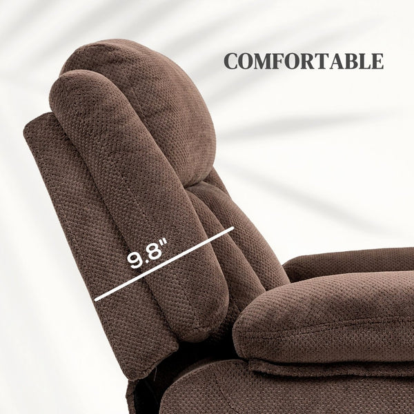 English Elm Power Lift Recliner Chair with Massage Heat Pu Leather and Usb Port for Living Room T3971P405213