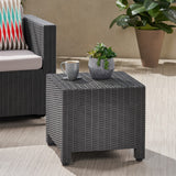 Christopher Knight Home® - Noble House - Waverly Outdoor Wicker Print Side Table