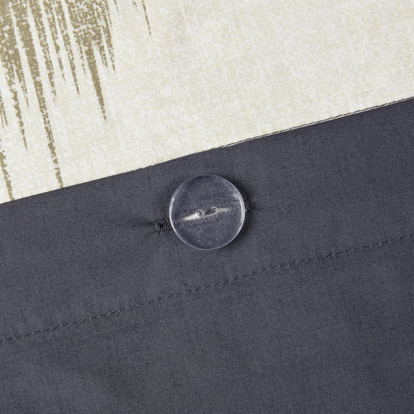 English Elm Full/Queen Alpine Duvet Cover Mini Set — 200TC Cotton Ikat Chevron, OEKO-TEX, Antimicrobial Finish B03596513