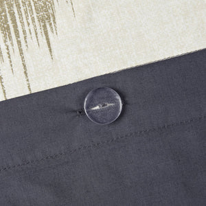 English Elm King/Cal Alpine 3-Piece Duvet Cover Mini Set — 200TC Cotton Ikat Chevron, OEKO-TEX, Antimicrobial Protection B03596514