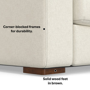 English Elm Charlie Cozy Deep Seater Loveseat Sofa - Plush Comfort, Sustainable Fabric, Perfect For Small Spaces B136P199202