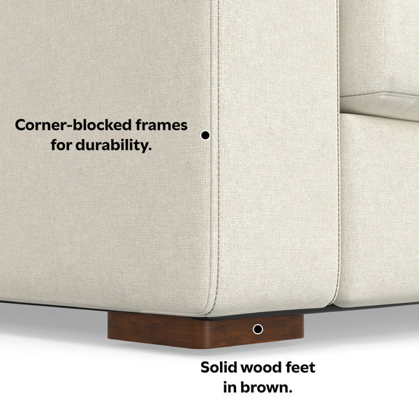 English Elm Charlie Cozy Deep Seater Loveseat Sofa - Plush Comfort, Sustainable Fabric, Perfect For Small Spaces B136P199202