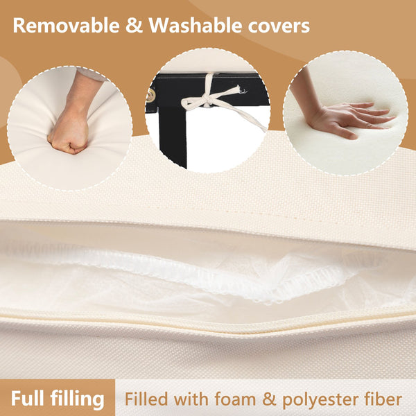 English Elm Christopher Knight Home® - Outdoor 4-Piece Acacia Wood & Metal Patio Sofa Set - Stylish, Weather-Resistant Comfort For Your Space N757S438856B