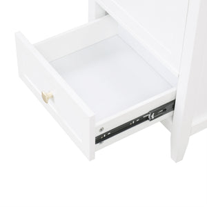English Elm 20" Modern Bathroom Vanity With Sink, Soft-Close Door & Drawer, Ideal For Small Spaces, White Finish N725P351851K