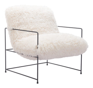 Pelut Accent Chair White 110202 Zuo Modern