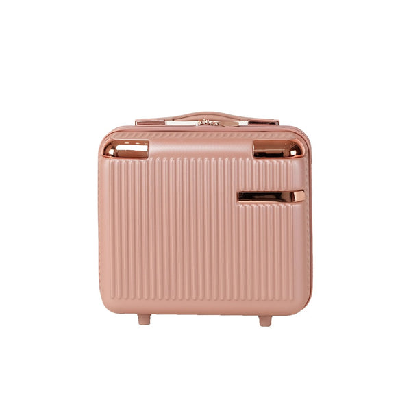 English Elm 4-piece Abs Hard Shell Luggage Set with Spinner Wheels Built-in Lock Lightweight Travel Rose Gold T3292P291258