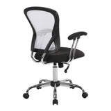 OSP Home Furnishings Gianna Task Chair White/Linen Black