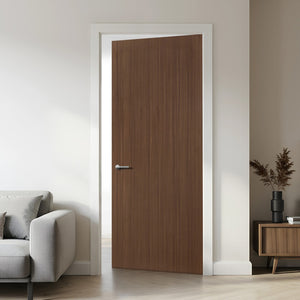 English Elm 30 in Walnut Grain Flush Interior Door Slab Hollow Core Mdf for Bedroom Closet B2763P486365