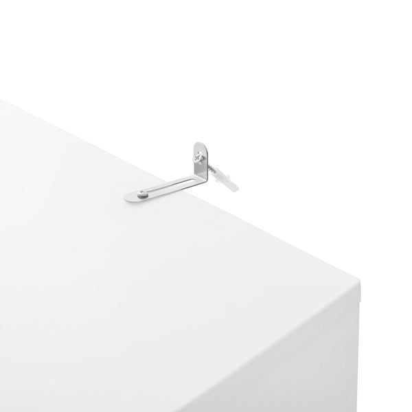 English Elm Accent Storage Cabinet with Pine Feet, Metal Handles, Anti-Tip L-Bracket, Stable, Easy-Clean Finish W688P183923