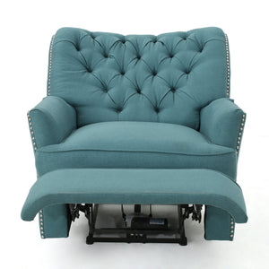 English Elm Christopher Knight Home® - Indulge Electric Recliner with Teal Fabric, Copper Accents, Power Lift Recline and Plush Comfort 61375.00DTE