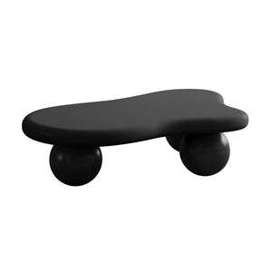English Elm 40 Inch Cloud Shaped Coffee Table With Stylish Ball Legs – Modern, Family-Friendly, Easy Assembly! W1435S00011