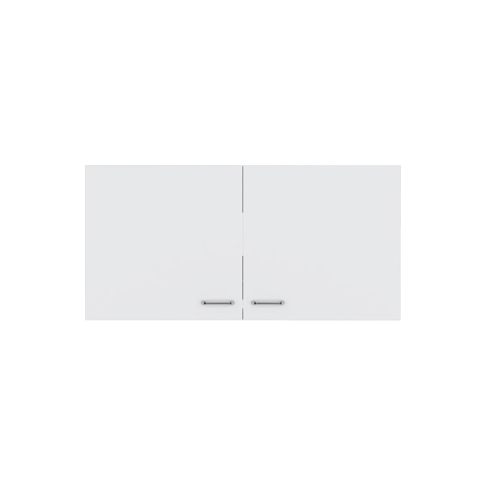 English Elm Wall Cabinet Fairwood White — Compact Engineered Wood Kitchen Storage with Two Shelves, Easy-Clean Finish B092P250511