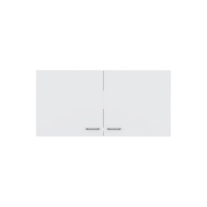English Elm Wall Cabinet Fairwood White — Compact Engineered Wood Kitchen Storage with Two Shelves, Easy-Clean Finish B092P250511
