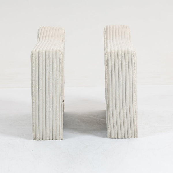 English Elm Modular Single Armrest Backrest For Sectional Sofa - Stylish Beige Comfort & Custom Fit Module W3098P257006