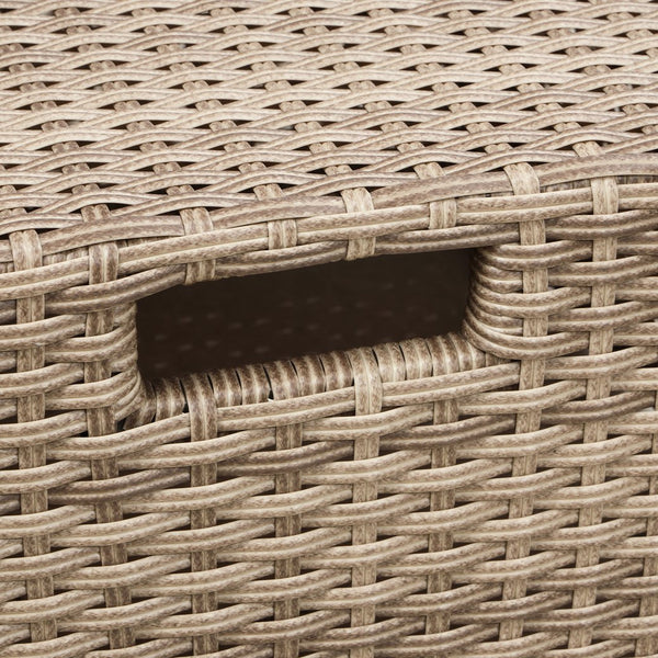 English Elm U-style 4-Piece Patio Sectional Sofa Set with Ottoman, All-Weather PE Rattan, Glass Coffee Table, Cushions WY000452AAE