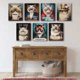 Madison Park Grumpy Cats Modern/Contemporary Whatever Canvas Wall Art MP95C-0334 Whatever/Multi