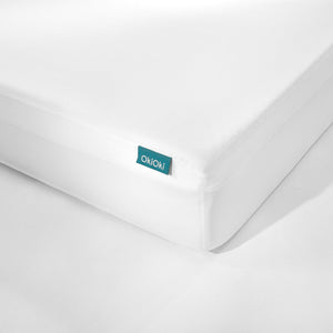 English Elm Christopher Knight Home® - OkiOki Queen Mattress Protector Cream White – Waterproof, Breathable, Plush, Deep-Pocket Fit up to 15" 69561.00-Q