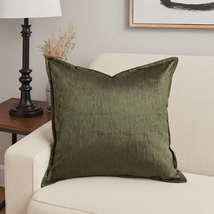 English Elm Homey Cozy Velvet Throw Pillows Plush Set of Two for Luxe Living Room Decor Green B357P465718