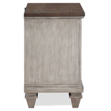 English Elm Nicolo Cream 2-Drawer Nightstand With Usb Port