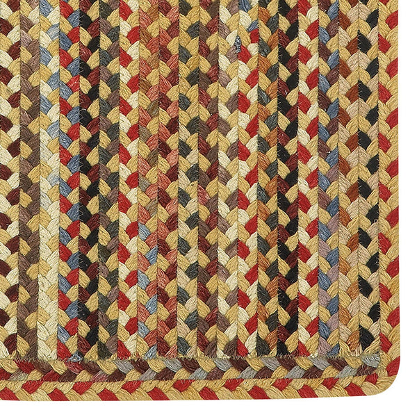 Capel Rugs Plymouth Vintage-inspired Double-braided Area Rug With New England Heritage And Heirloom Appeal Light Gold 95% Wool,5% Other Fibers 0440rs00270048100