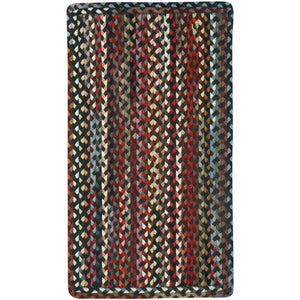 Capel Rugs Plymouth Vintage-inspired Double-braided Area Rug With New England Heritage And Heirloom Appeal Black 95% Wool,5% Other Fibers 0440rs00360036300