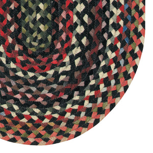 Capel Rugs Plymouth Vintage-inspired Double-braided Area Rug With New England Heritage And Heirloom Appeal Black 95% Wool,5% Other Fibers 0440vs00270048300