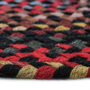 Capel Rugs Plymouth Vintage-inspired Double-braided Area Rug With New England Heritage And Heirloom Appeal Black 95% Wool,5% Other Fibers 0440vs00270048300