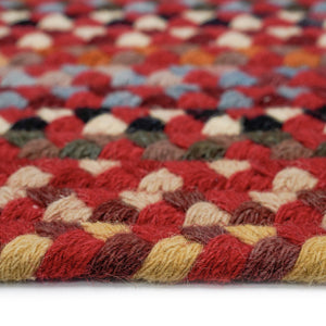 Capel Rugs Plymouth Vintage-inspired Double-braided Area Rug With New England Heritage And Heirloom Appeal Country Red 95% Wool,5% Other Fibers 0440rs00240036500