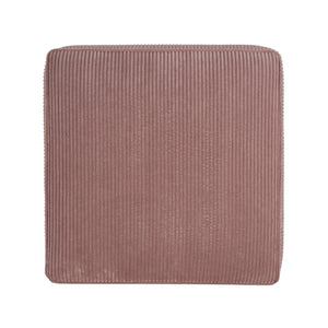 English Elm Upholstered Corduroy Square Ottoman Plywood Frame Sectional Footrest for Living Room Pink N757P414087P