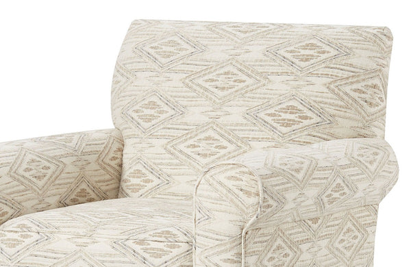 English Elm Transitional High Back Stripe Chair with Rolled Arms for Coastal Comfort and Supportive Seating Appeal Multi 38 L x 32 W x 36 H B2741P376970