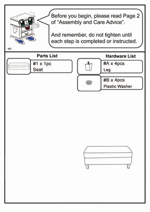 English Elm Living 1pc Ottoman Gray Chenille Transitional 52"L x24"W Plush High-Density Foam Tapered Legs Cozy Accent Hub B2741P305627