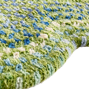 Capel Rugs Happy Holidays Shamrock Green Braided Rug - Soft Cotton Blend, Perfect For St. Patrick's Day Decor Clover 95% Cotton,5% Polyester 0448ws00100016200