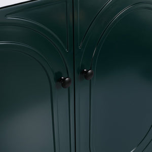 English Elm 36" Modern Freestanding Bathroom Vanity with Adjustable Shelf, 3 Metal Handles, Eco Plywood Finish Dark Green W999P241074