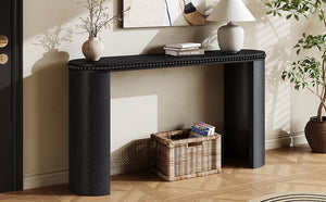 English Elm Christopher Knight Home® - Mirod Vintage Console Table with Beaded Trim, Sculpted Curved Legs, Reversible Setup for Hallway Elegance Black N760P286010B