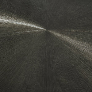 Sunpan Terry Bistro Table - Luxurious Glass Top with Exquisite Bronzed Gunmetal Frame and Unique Design Round - 35.5W x 35.5D x 30H