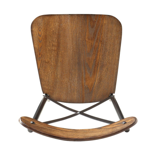 Vienna Cross-back Wood Dining Chair Set with Iron Legs Bistro Appeal